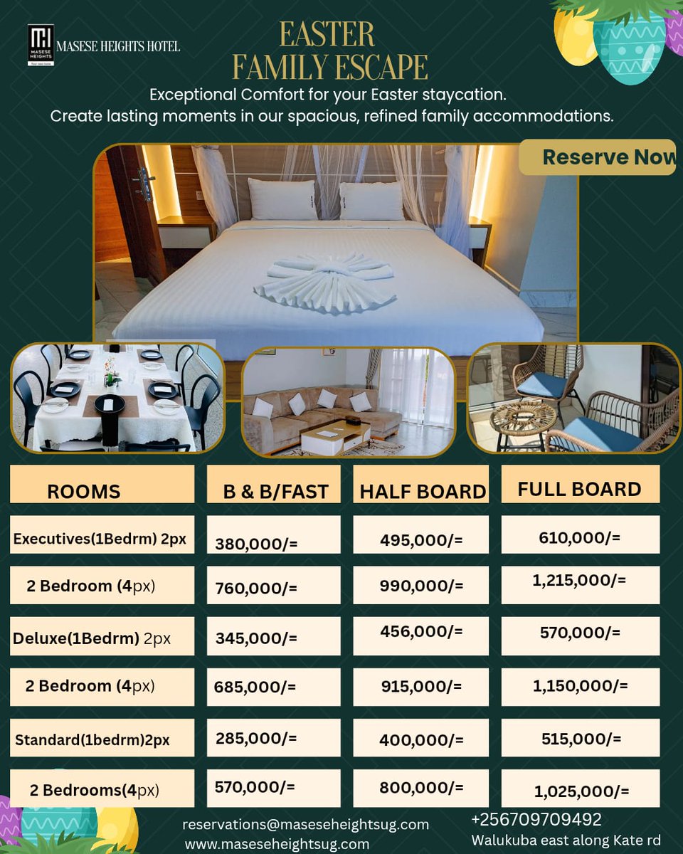 maseseheights's tweet photo. Let's create memories together this Easter Holiday. https://t.co/rQeRUCXmYe