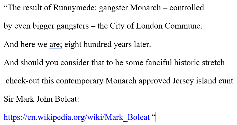 StuartSyvret's tweet image. Hi Mark, how do you think it's going?

@markboleat 

You worked out yet why your fellow child-abuse concealing gangster, Phil Bailhache defeated you?

You haven't.

Let me tell you why:

You're a fucking dope.

It's not complicated.