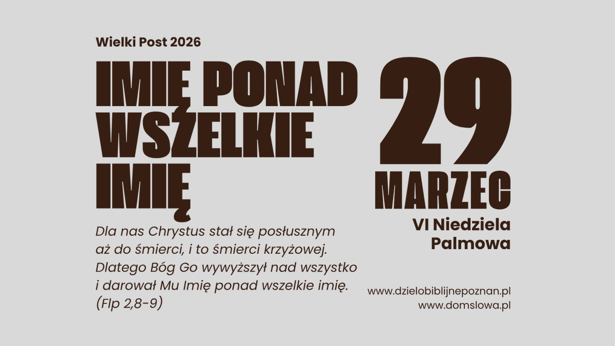 LDPoznan's tweet photo. #WielkiPost #SzóstaNiedziela
Prowadzi nas #Aklamacja, przypominająca o Imieniu Pana.
Proś o łaskę posłuszeństwa z miłości.

Link: https://t.co/nDsbIGTSJS https://t.co/Sr4x0ydIl7