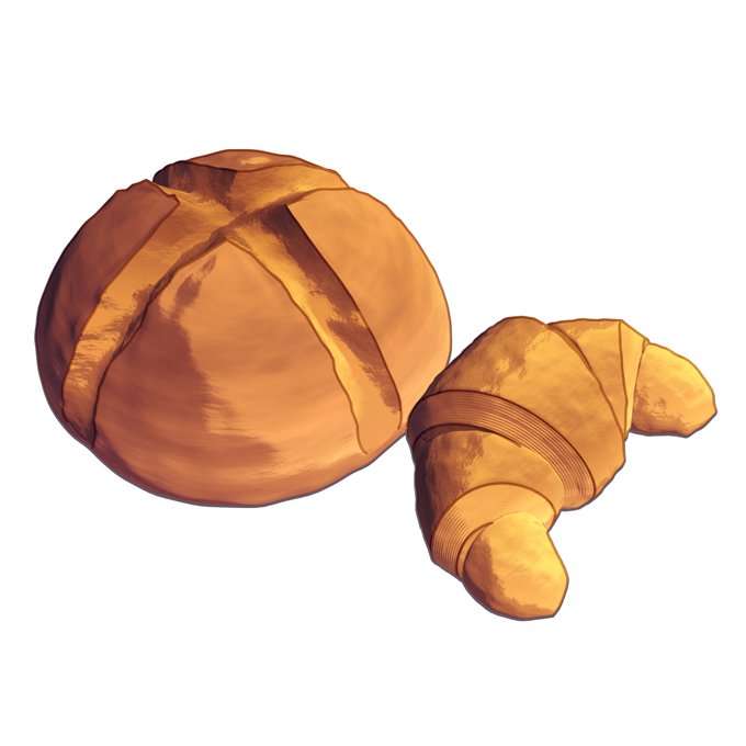 blenderでパンを作ってみた
#blender 