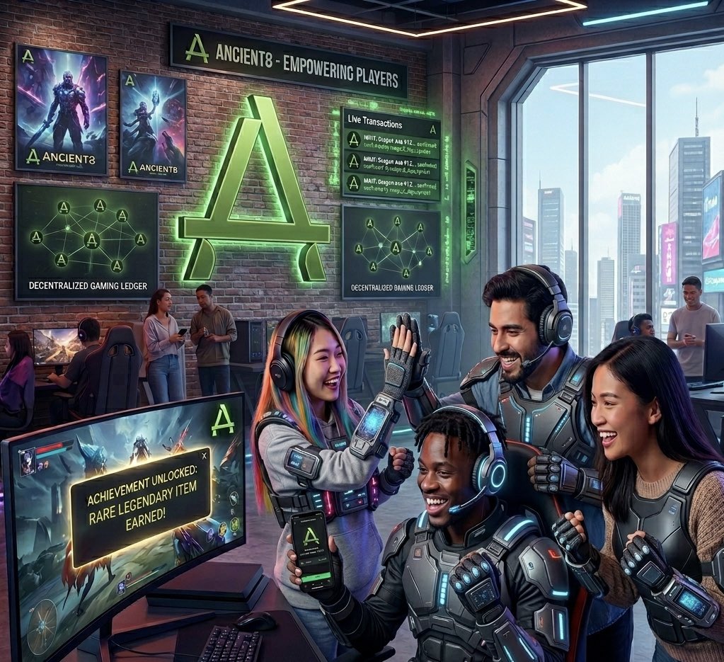 Ancient8_gg's tweet photo. When gaming meets ownership, the players finally win. Not just in the game - in real life too. 🎮💎💚
#Ancient8 #TrueOwnership #Web3Gaming #A8 #GM https://t.co/ML4OGTwkpo
