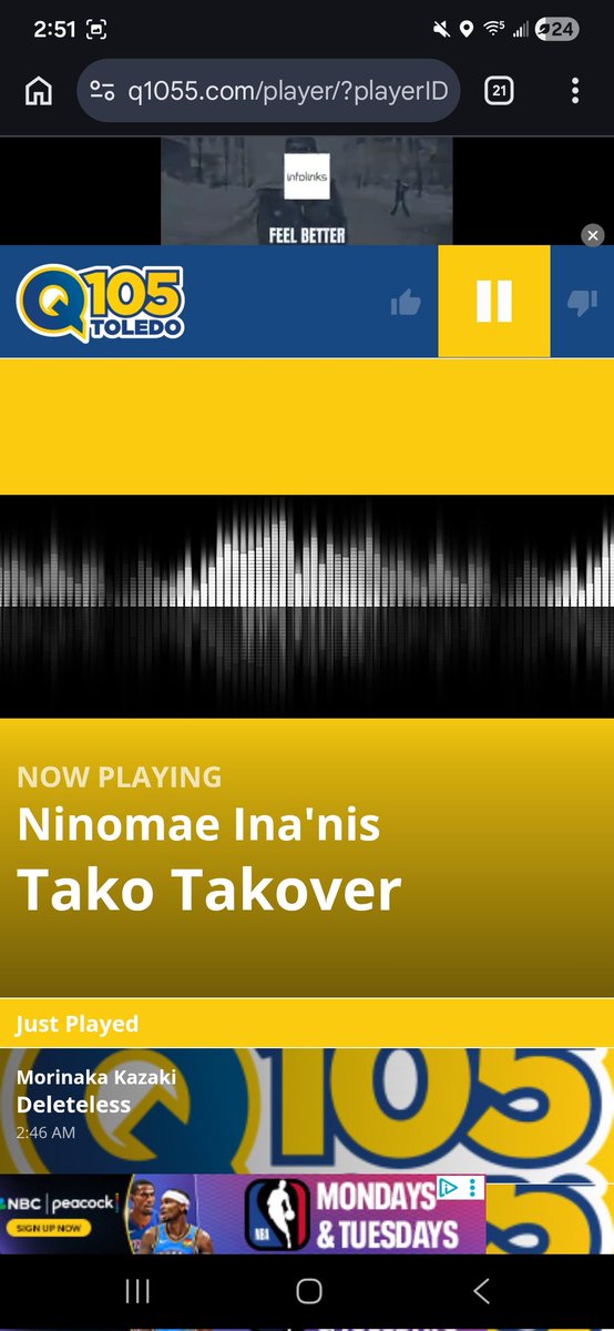 vtunefm @ WQQO-FM 105.5 tweet media