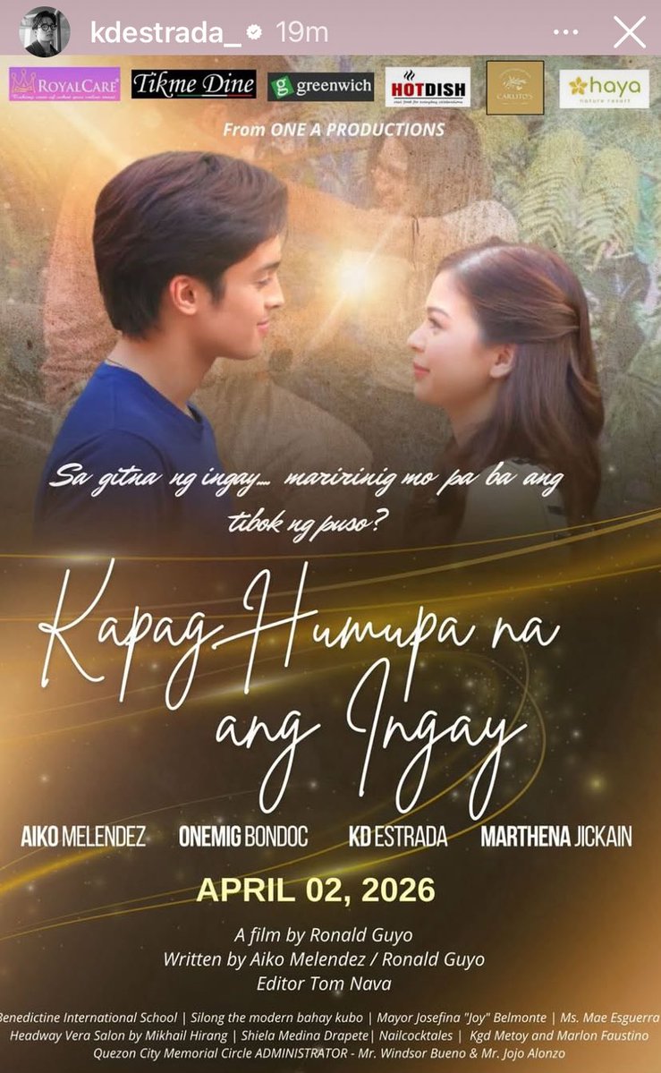 rinabarcenas's tweet image. Never stop trying ,never stop believing, never give up your day will come

KDelivers IN SHORT FILM

#OneKO
#WhatElseKD
#KDEstrada