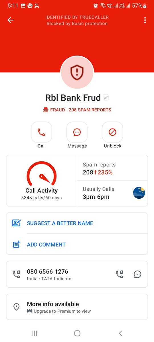 Akhiles70152190's tweet photo. Rbl bank  agent  calling no.8065661272  threating &amp; slanging my friend a call  with rudely &amp; do mentally pressure.this type of illegal practice compels . Stop this  activet no 4391230852049842 @RBI@rblbank @PMOIndia @RBIsays @rskumar1512 @aajtak@nsitharaman @RBLBankCares https://t.co/uGJt3ykAl3
