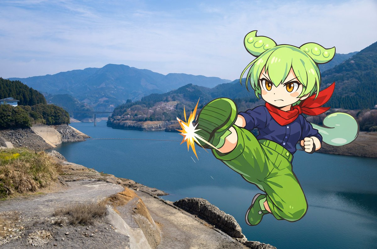 別バージョン！
ずんだもんが凛々しすぎｗｗ
立ち絵：坂本アヒルさんの「ずんだもん」立ち絵をAIで加工して使いました。
背景：EOSRP
#ずんだもん #竜門ダム #土曜のヤツら #EOSRP