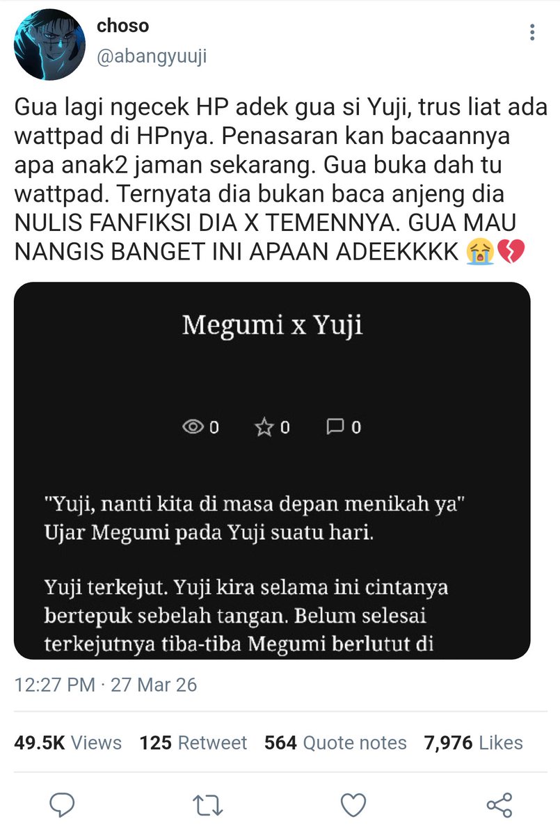 itadorivee's tweet photo. #allyuu #fushiita #geita #sukuita #goyuu short au
(Note: Trio first year + Junpei kelas 7 SMP, sisanya anak kuliahan) 

Choso nemu fanfiksi buatan Yuuji

1. #fushiita https://t.co/LbK0g1fIMI