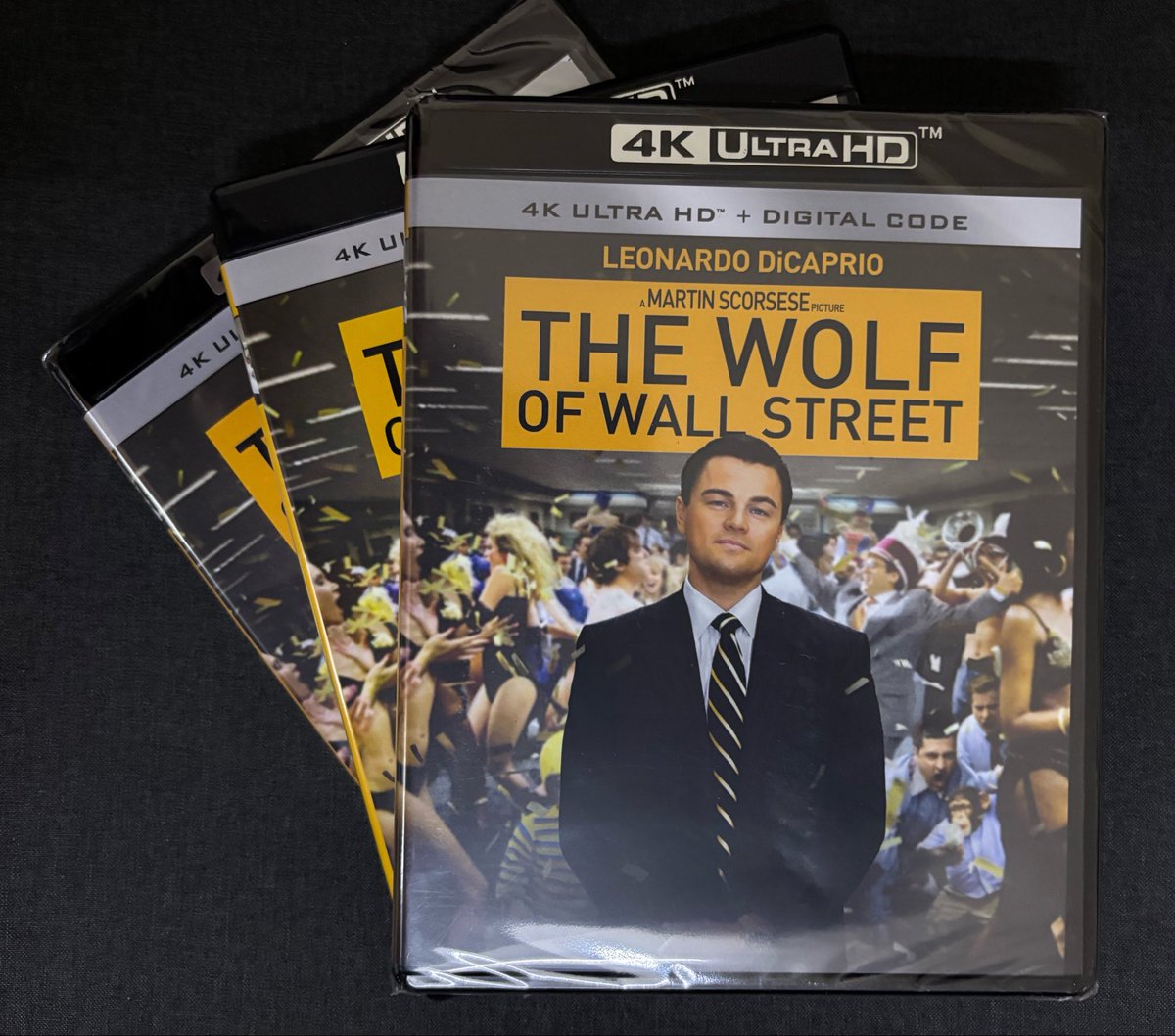 ANNUAL CLOSING WEEK BEGINS.

Bringing in the 2013 classic from the duo of #MartinScorsese and #LeonardoDiCaprio.

#TheWolfOfWallStreet 4K Ultra HD 📀 equipped with Dolby Vision &amp; DTS-HD 5.1 Master Audio, get it along with special photo cards.

Priced at Rs.2,499/-
DM to purchase!
