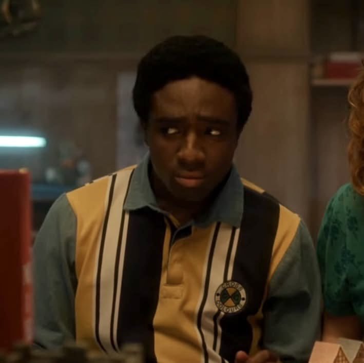 lucas the second mike puts those fake fangs in and asks him to roleplay on that d&amp;d table