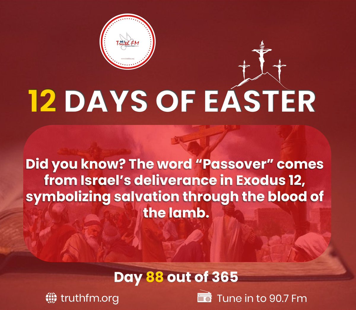 Truthfmkenya's tweet image. PASSOVER (EXODUS 12)
#PASSOVER  #BIBLEFACTS #12DAYSOFEASTER