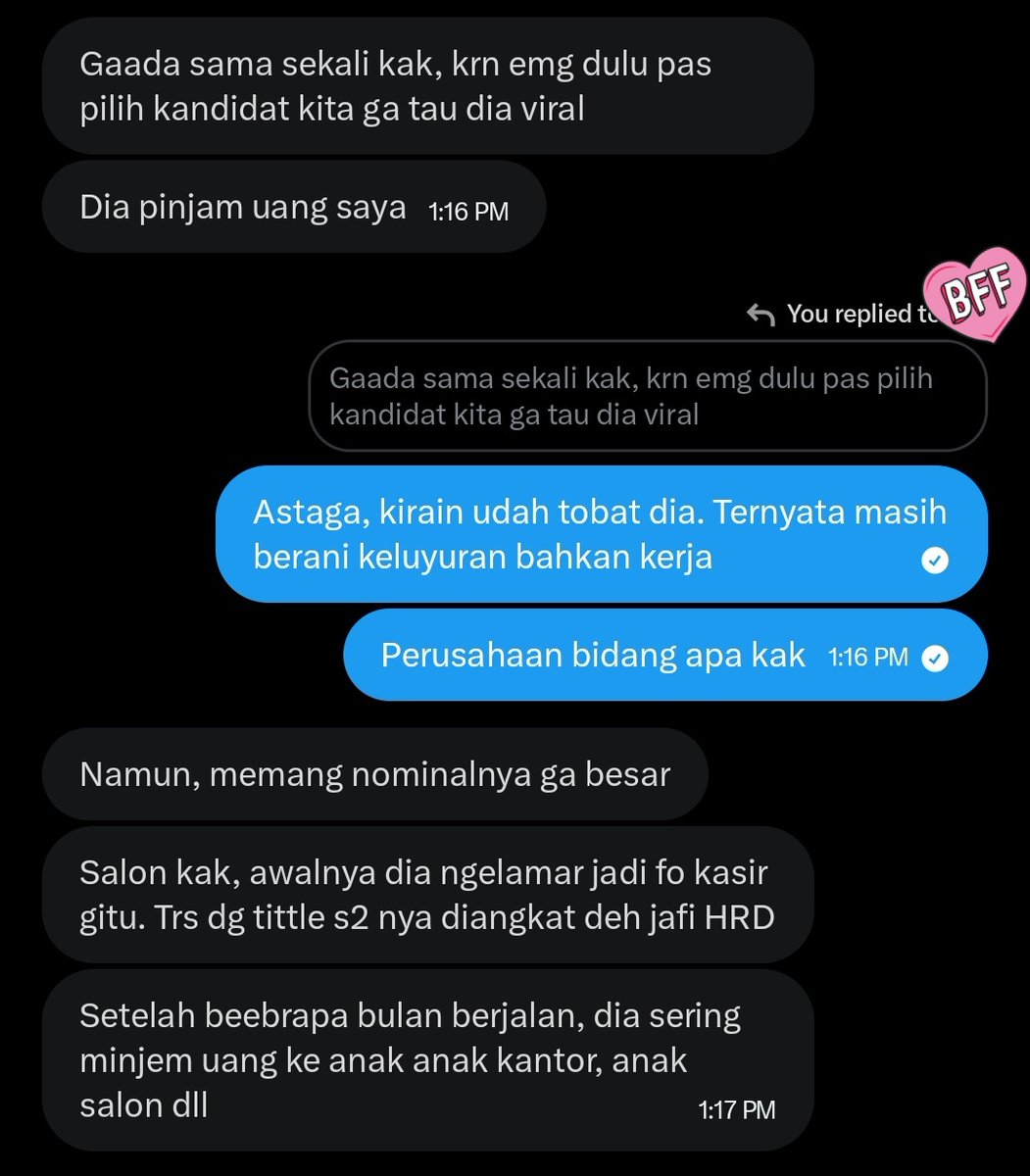 Wkwk kirain udah tobat taunya masih suka ngutang dan gak bayar😭 Malu ih anak alumni UPI kerjanya begini wkwk. Lagian lo itu gak lulus S2 jelekkkk, tukang tipu dasar lonteeeee jelek.