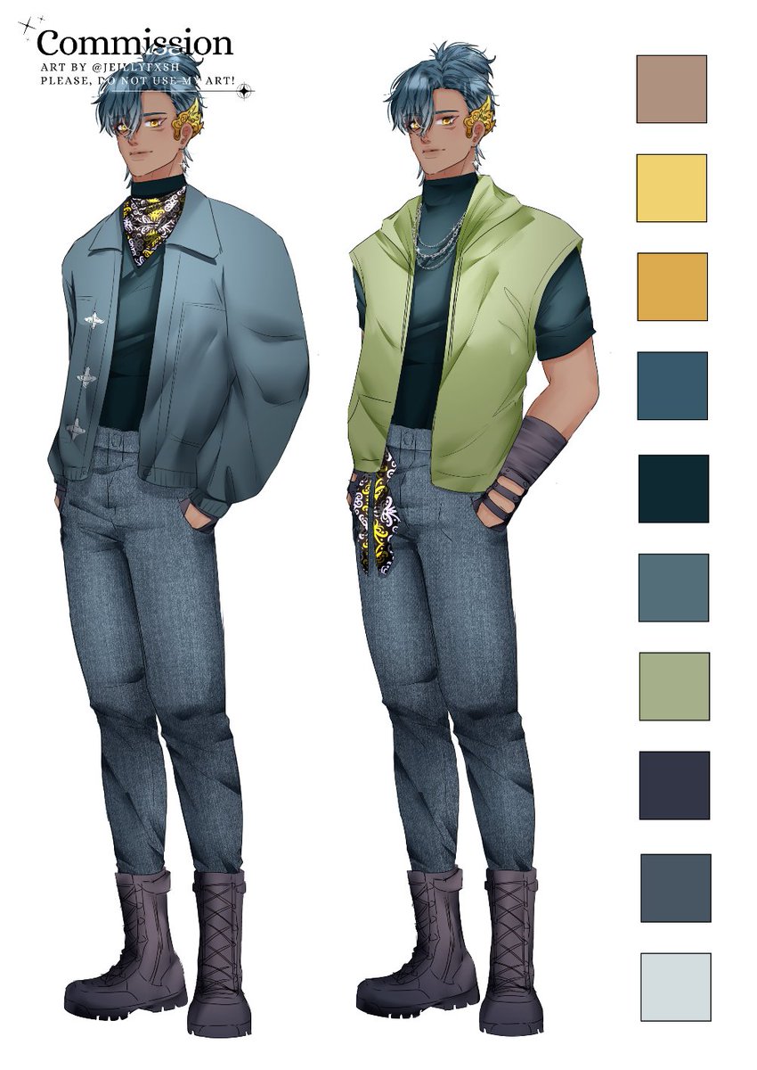 jeilly /•᷅•᷄\੭ work on comms; cf prep tweet media