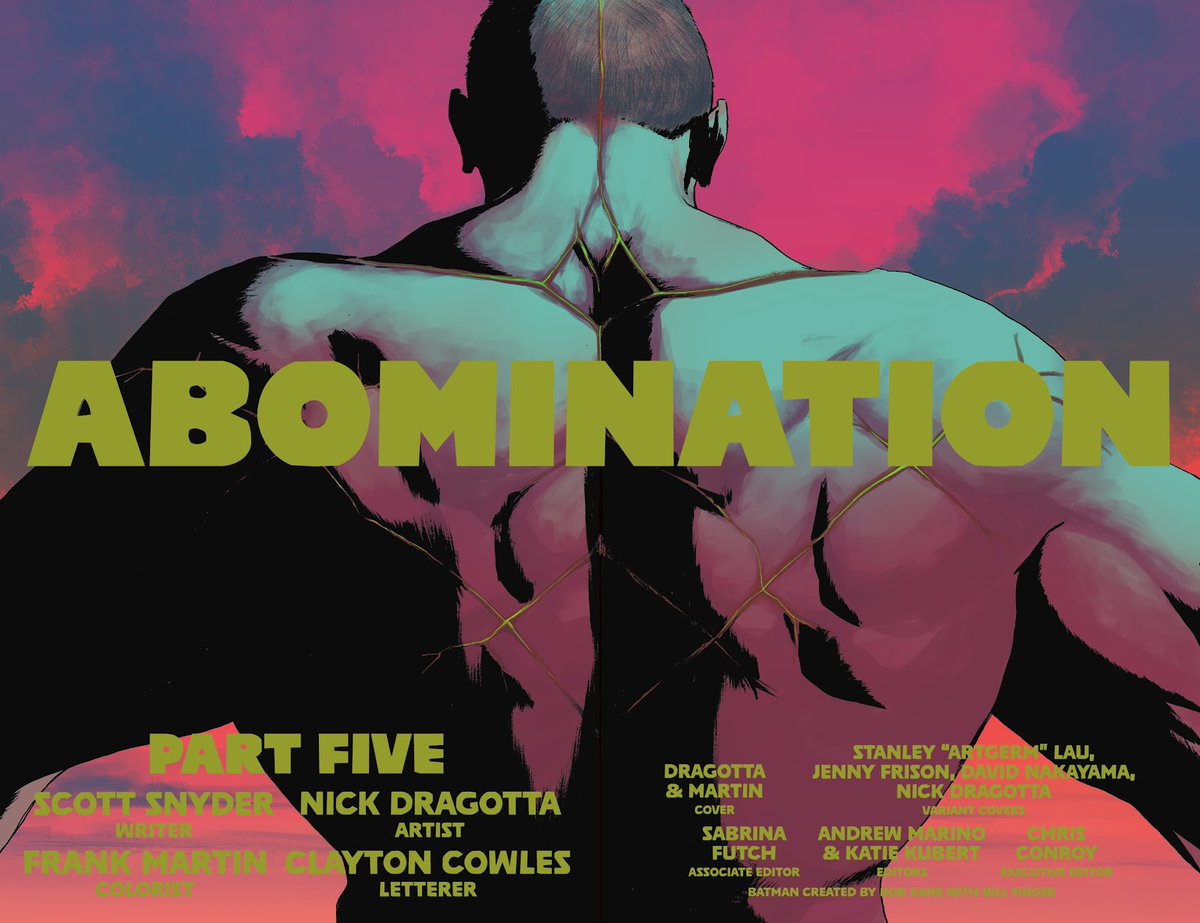 AbsoluteBatGal's tweet photo. the “Abomination” arc had some of the best title cards https://t.co/XTCELbCa9B