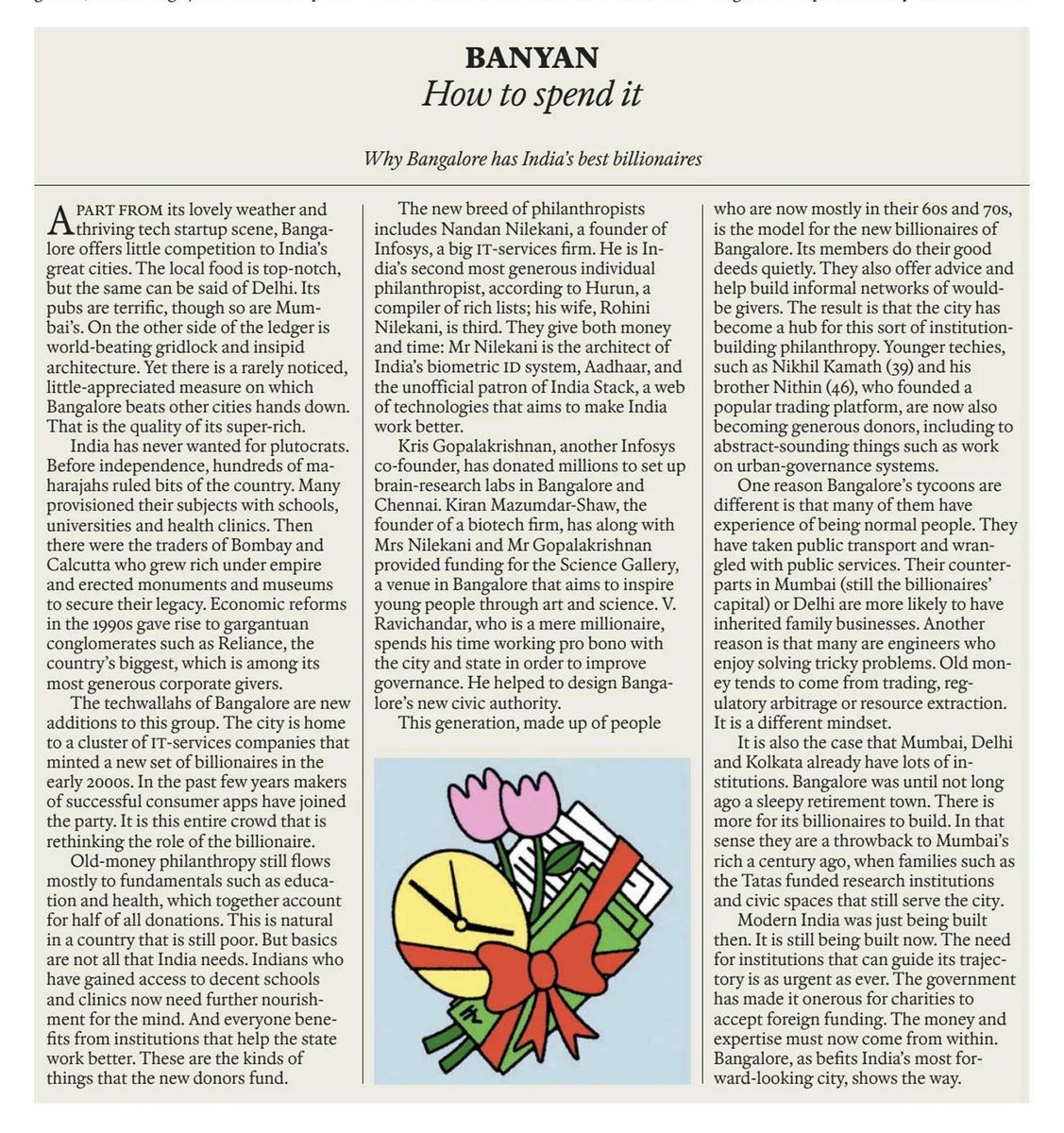 Lagos billionaires riding bicycles in the Maldives &amp; Singapore, or setting up their HQs in Dubai have a thing or two to learn from Bangalore's techwallah billionaires.