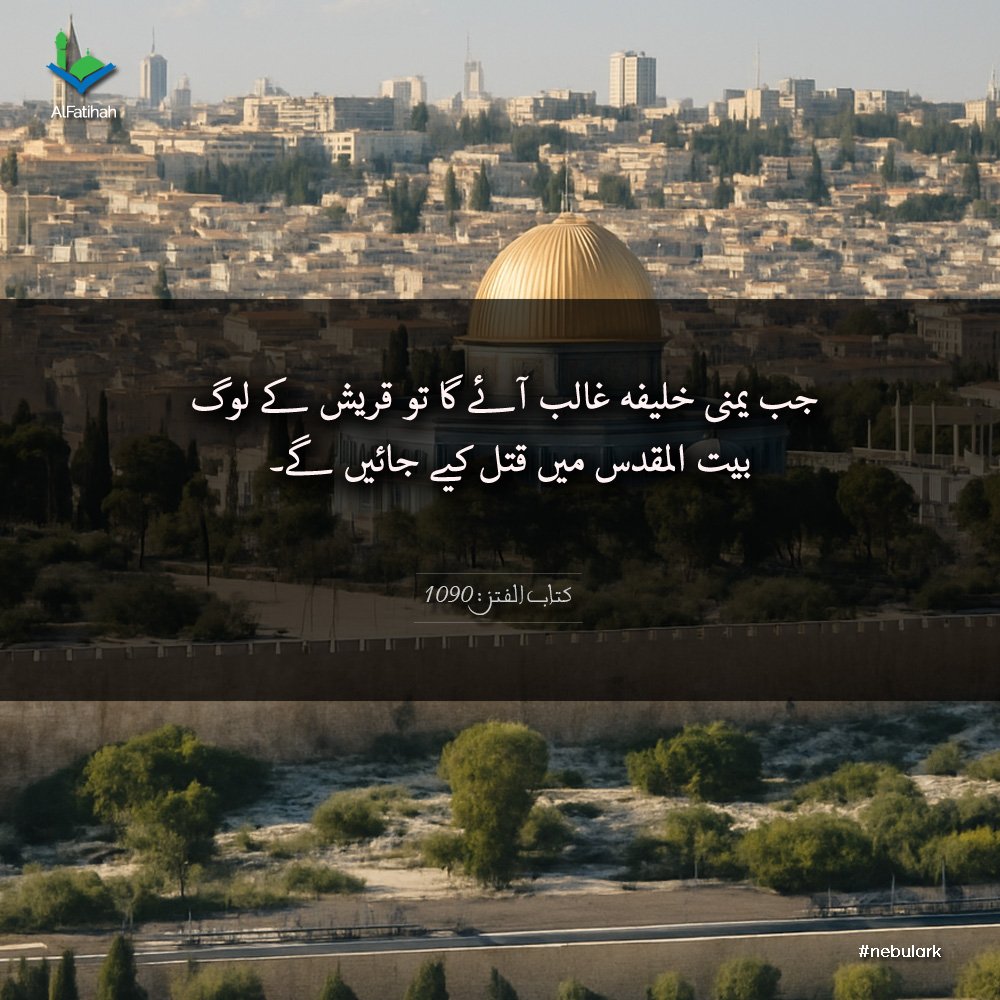 AlFatihahTheKey's tweet image. When the Yemeni 🇾🇪 caliph will prevail in Jerusalem 🇵🇸...
📚 Unlock the Secrets of End of Time ⏳ with Us! 📚
📢 Follow us on:
🔹 WordPress, FB: @alfatihah01
🔹 Instagram: @AlFatihahTheKey 
🔹 Twitter: @AlFatihahTheKey
#AlFatihah #TheKey #Hadith #EndOfTime #Jerusalem #Yemen