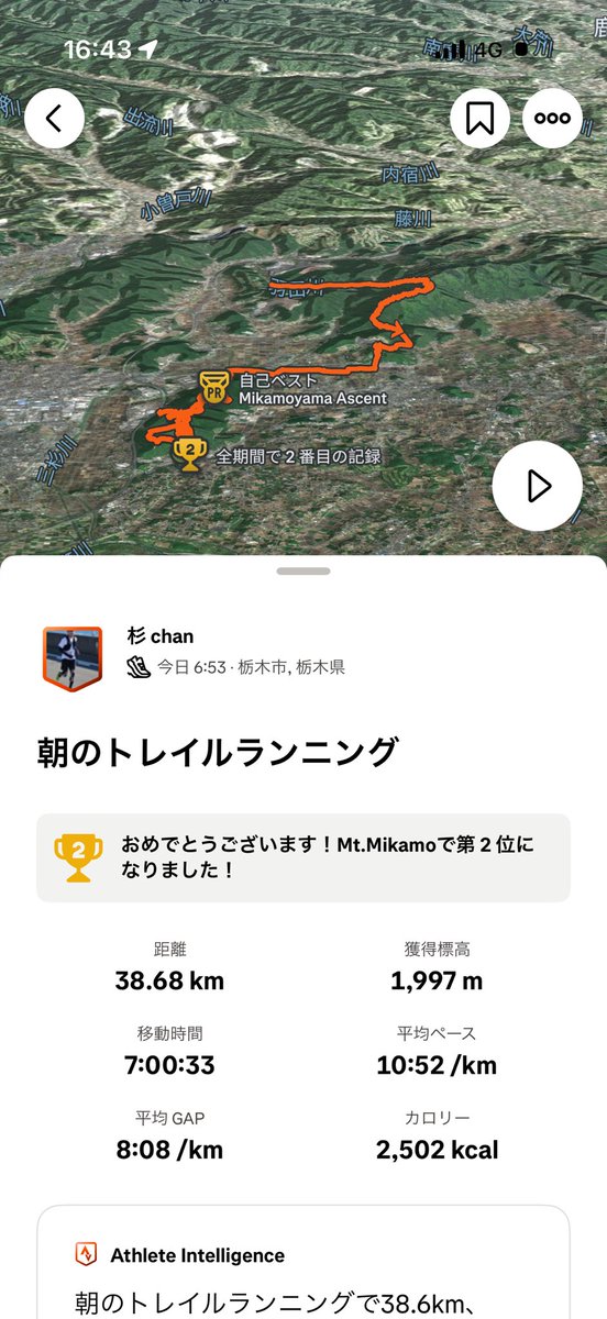 杉本崇@気づき4/26いしおかトレイルラン tweet media