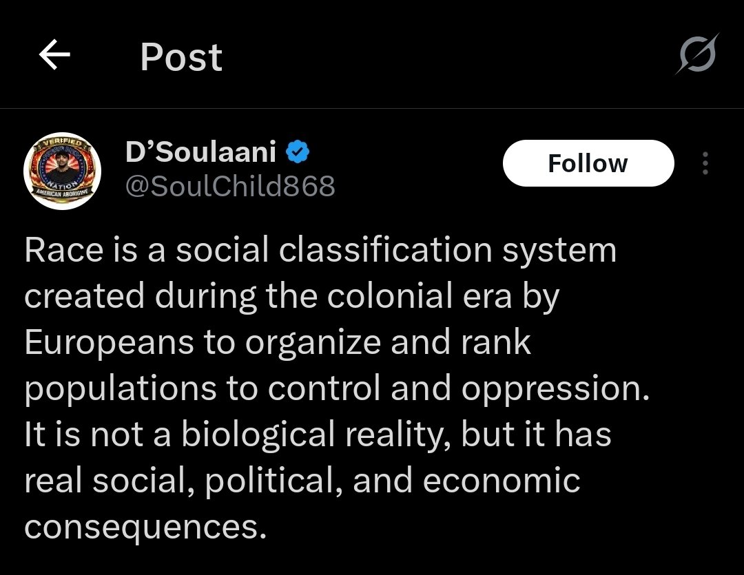 Now, I'll EASILY debunk the Goofball. Its argument: Race doesn't exist, because it's not a biological (carbon-based) reality. 

Well: Digital, Intersubjective, Mathematical, and Physical are also forms of REALITY. 

BIOLOGICAL is NOT the only reality. Duhhhhh