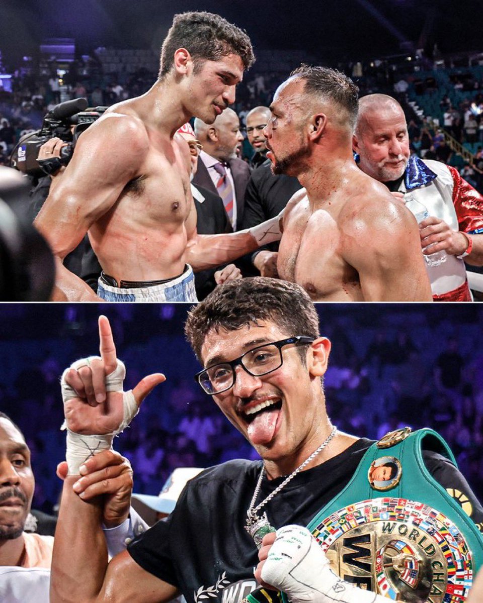 BoxingMagnet's tweet image. Sebastian Fundora retained his WBC junior middleweight title with a sixth round TKO against Keith Thurman 😤