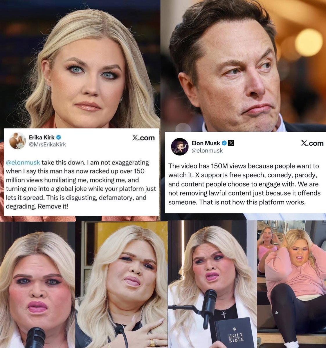 SirLordsonHQ's tweet image. Between Elon Musk, Erika Kirk and @druski SNL better not jump on this😂

#druski #erikakirk #parody