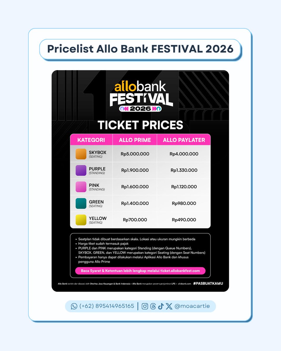 moacartie — Jastip Tiket/Ticketing Service tweet media
