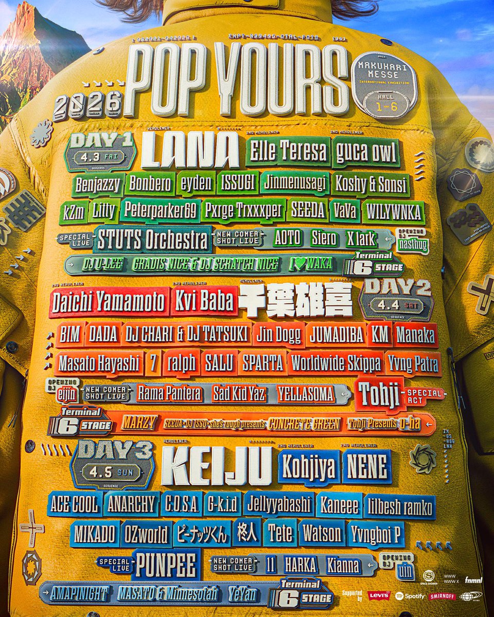 ✨🎫チケット販売中🎫✨】 POP YOURS開催迫る💫 シーンの最前線を走る