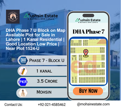 smohsinabbass's tweet image. 1 Kanal Residential Plot in DHA Phase 7 Lahore U Block
Latest Listings in Block U: mohsinestate.com/property-type/…
Specific Plot Details: mohsinestate.com/property/dha-p…

View Location on Map: maps.app.goo.gl/tX4VRh76kca7cE… 
DHA Phase 7 U Block on Map Plot for Sale  Near Plot 1524-U #DHAPhase7
