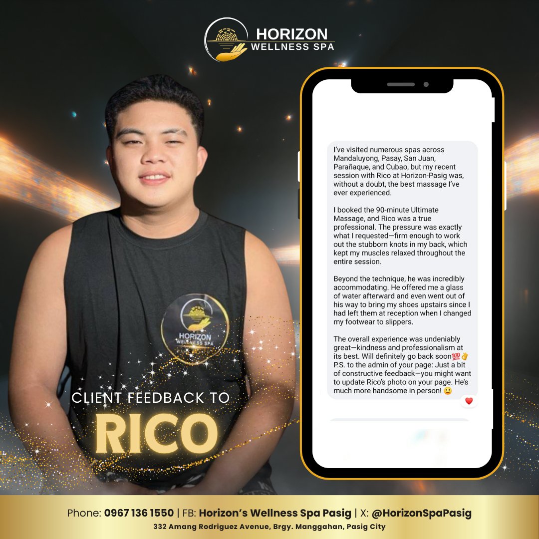 Horizon Spa Pasig tweet media