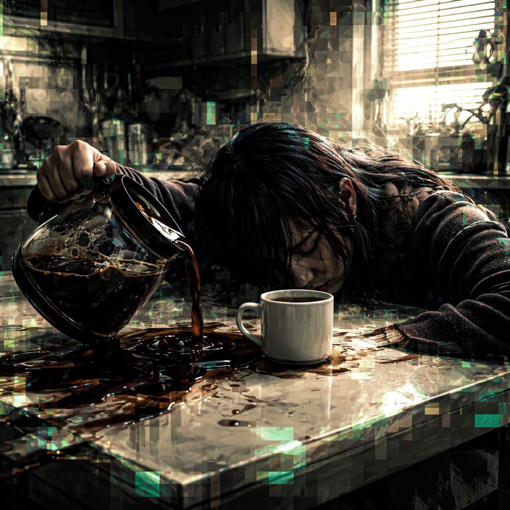 Good morning, dear friends,

Despite a good night's sleep, I feel like a German tank ran over my face last night and then rolled over. But that's nothing coffee can't fix. So let's get up, grab another cup, and get going. Stay creative and have a wonderful Sunday! ❤️