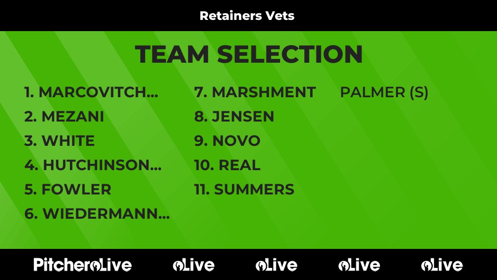 RetainersV's tweet photo. Today's Retainers Vets team selection #Pitchero
https://t.co/Kdzr9wAV4U https://t.co/5nxL2nSYXi