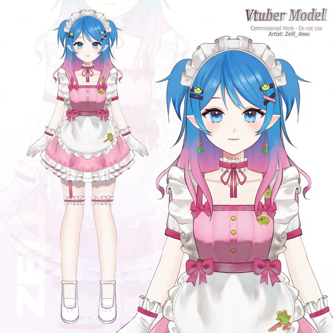 Pinkicafe「 Magical Frog Girl 🐸🌸 」 tweet media