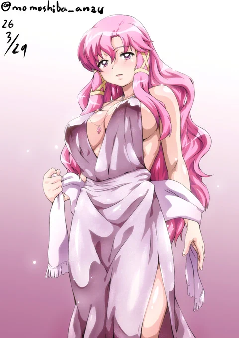 ドレス姿のカトレアを描きました