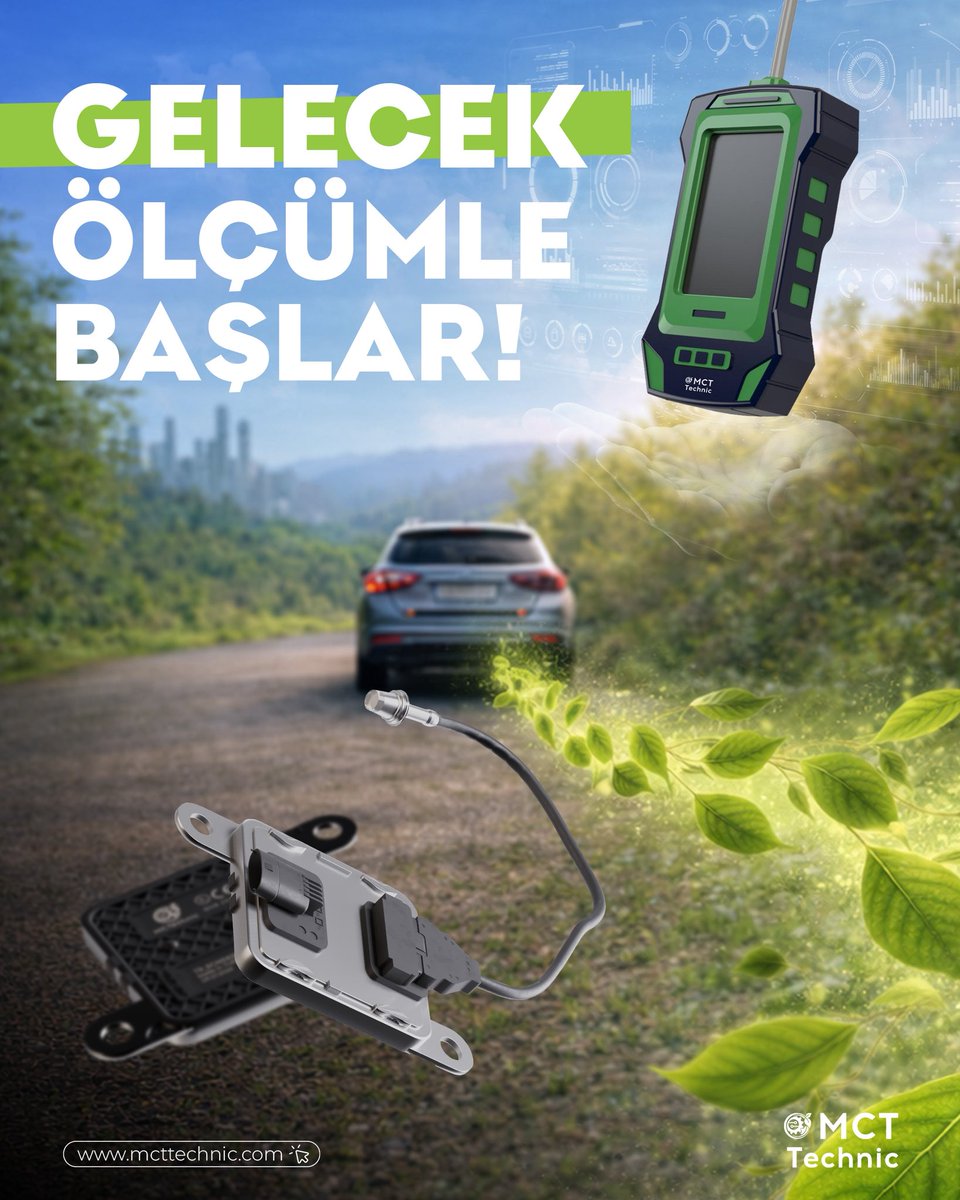 mcttechnic's tweet photo. Gelecek, ölçümle başlar.

MCT Technic sensör teknolojileriyle
emisyonları analiz eder, zararlı gazların çevresel etkilerini azaltır…

Temiz hava, doğru veriyle mümkündür.

#mcttechnic https://t.co/DrKqPOCH49