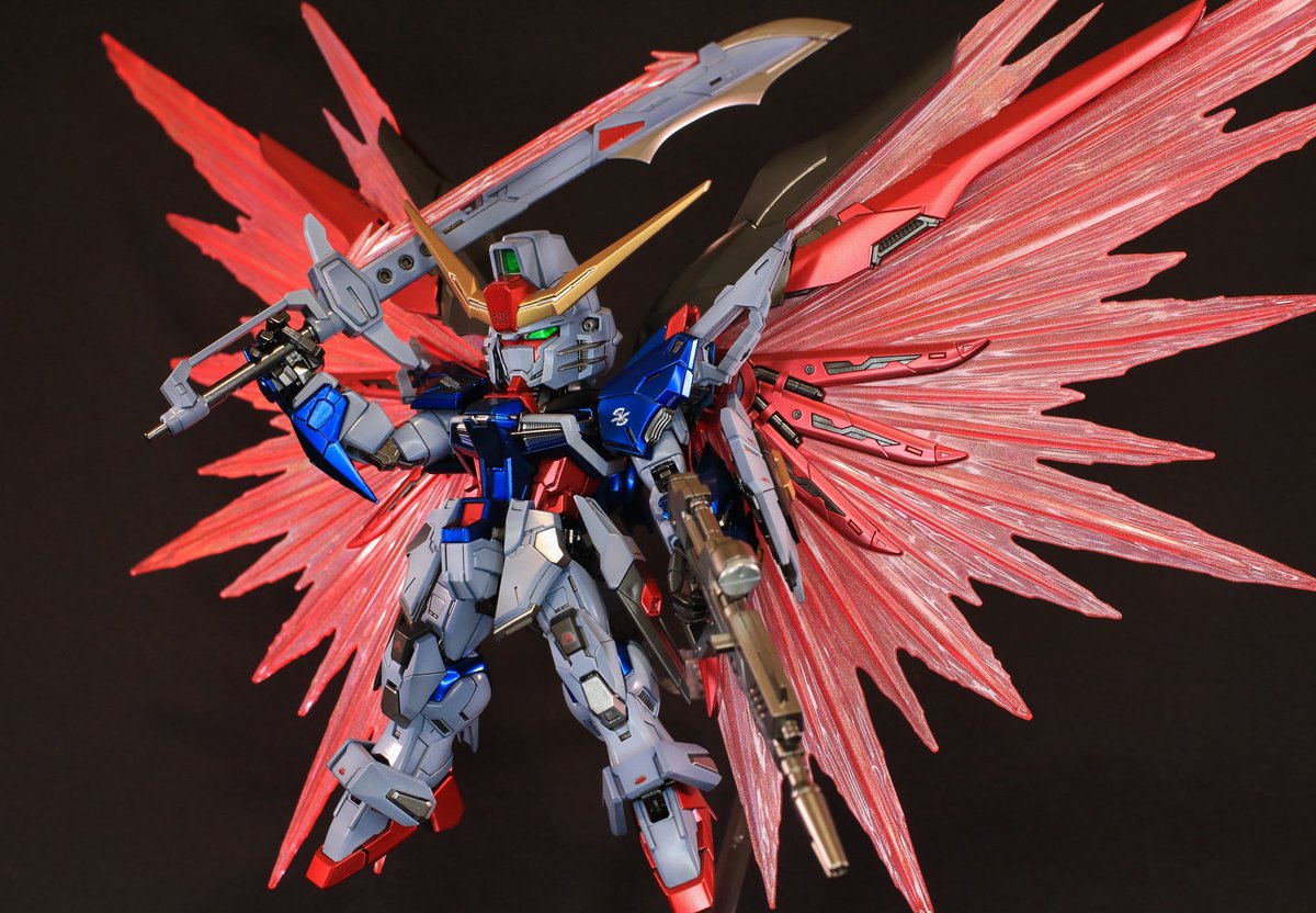 MGSDデスティニーガンダム ついに完成しました✨ ほぼ全塗装で