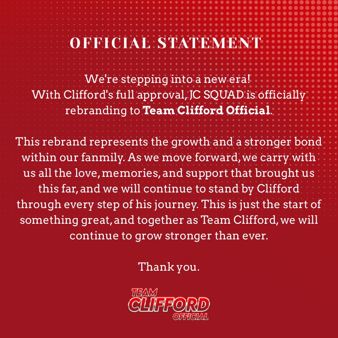 TEAM CLIFFORD OFFICIAL tweet media