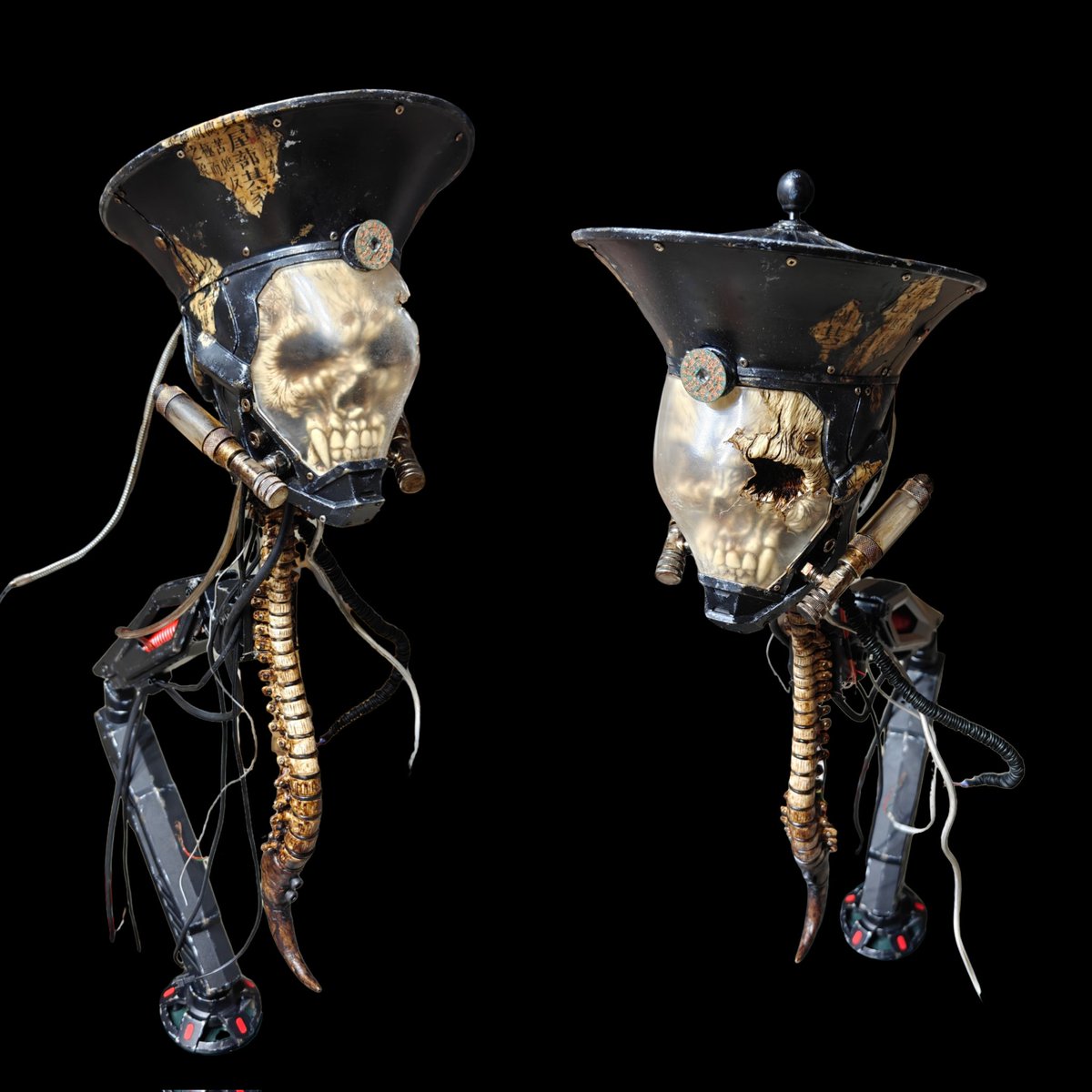 6969lujiu's tweet photo. 【赛博朋克僵尸】客户的定制终于搞完了
"[  Cyberpunk Jiangshi (hopping vampires)    ] The custom order is finally finished."
【サイバーパンク・ゾンビ】お客様のカスタム品、ようやく完成しました。 https://t.co/SngctmNYKQ