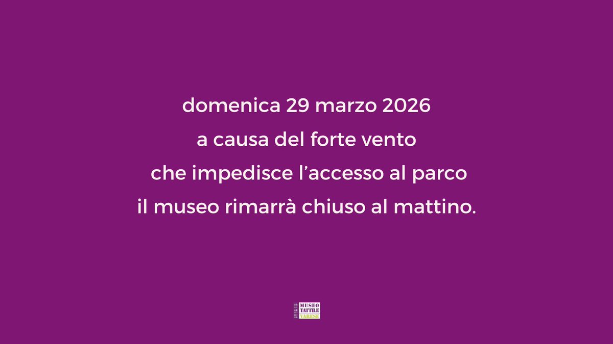 museo tattile varese tweet media