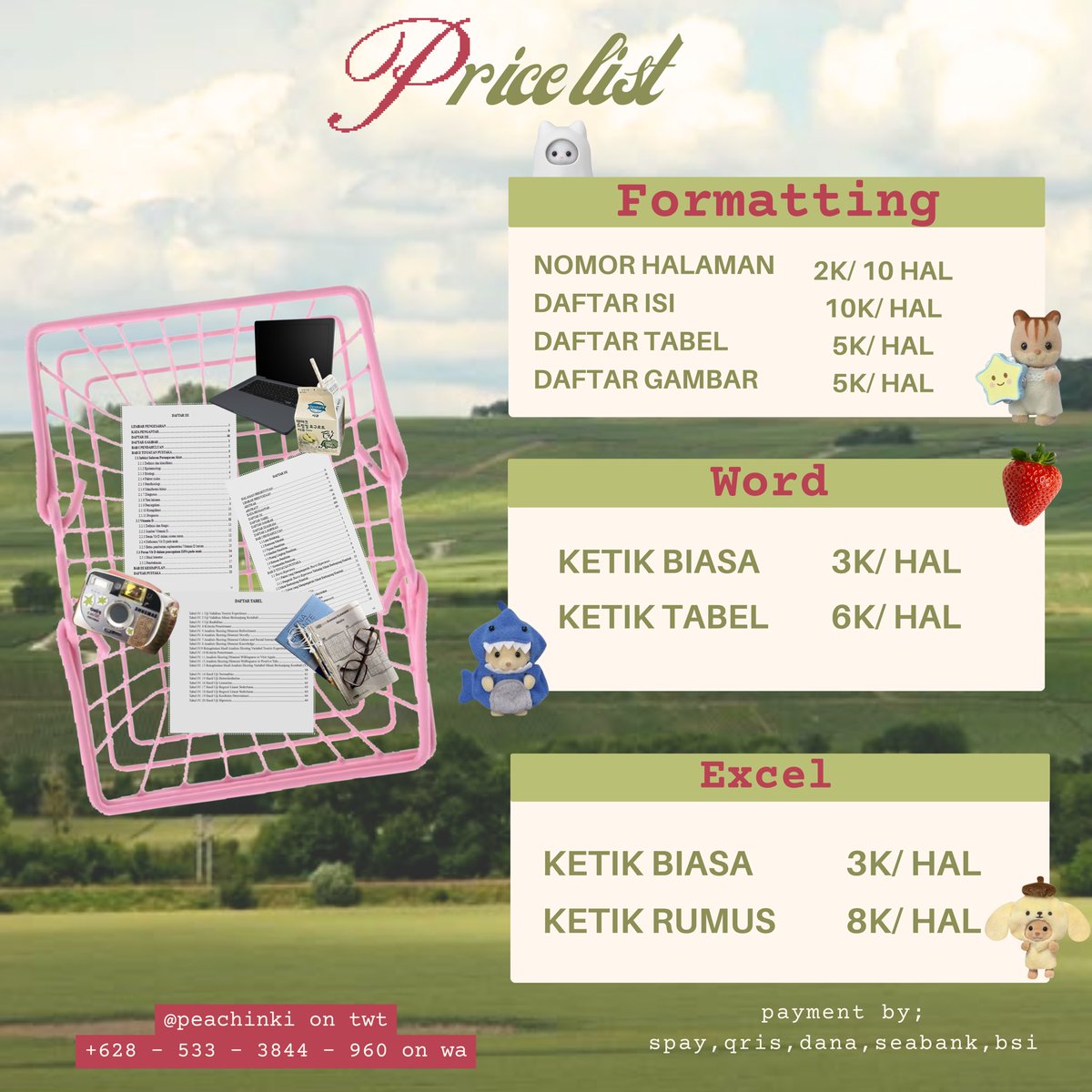 naj || joki daftar isi & nomor halaman tweet media