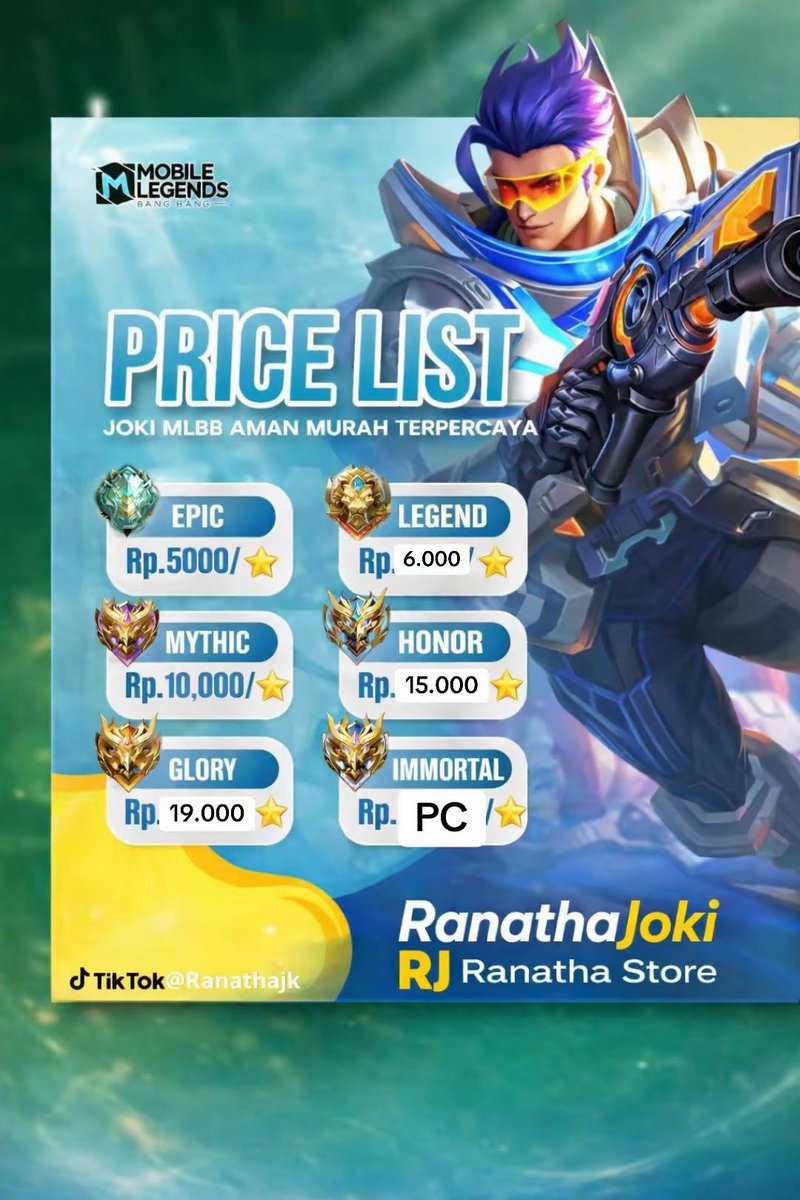 ranadam | Joki ML tweet media