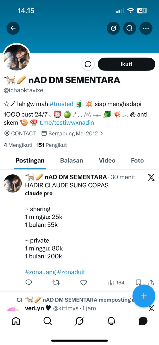 riff JASA MAKEUP KONSER tweet media