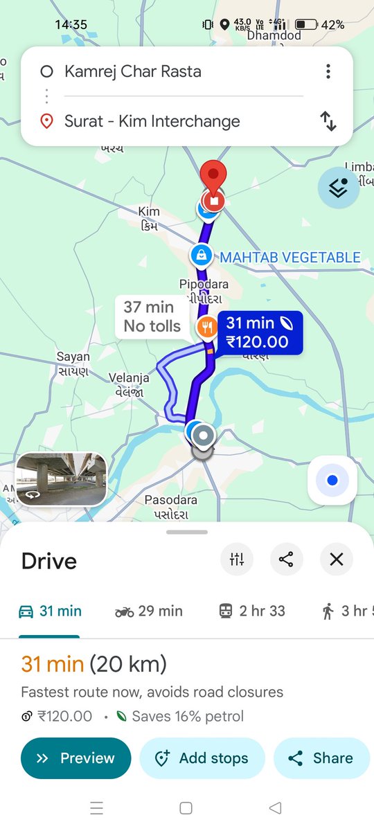xglt773's tweet photo. @gujarat_plus_ Kamrej Till Expressway on NH 48 really needs to upgraded to 8 lanes from 6 lane https://t.co/jKOhhpxON5