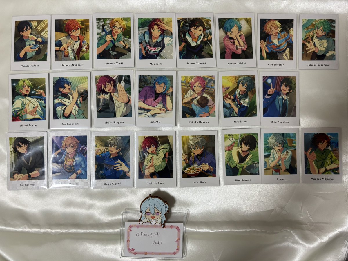 Rea_goods's tweet photo. 交換　あんスタ ぱしゃっつ vol.6 Private Action

譲　写真参照

求　渉
　　当方P⇔其方様Aの交換可能

お声掛け被った場合、纏めての方優先いたします。
郵送でのお取引となります
検索からも気軽にお声掛けください。 https://t.co/3b6TtaeClD