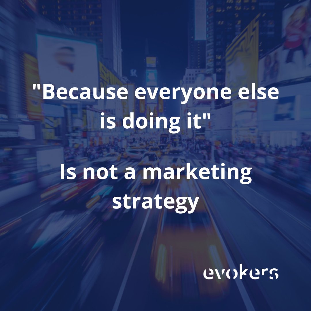 evokersbranding's tweet photo. "Because everyone else is doing it"
Is not a marketing strategy
We create global #brands by implementing #branding and #marketing strategies.
Visit our website to learn how we can help your #brand grow https://t.co/gcPJIi9QYr
We are brand #evokers https://t.co/kc6uhFXrWt
