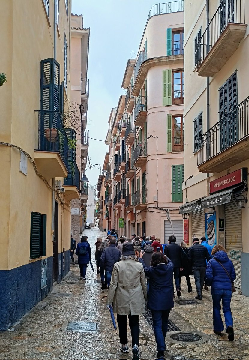 ocbpalma's tweet image. Dijous es va fer la passejada #PerPalmaCadaMes de #març26: una volta pel #Puigdesantpere guiada per #BielAlomar .👇