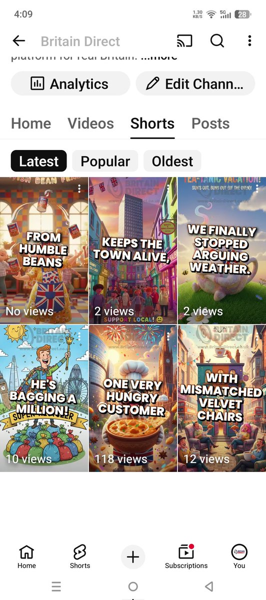 HowToQuotePro's tweet image. Sorry for all the links and test posts, been working on a new #app to turn #BritainDirect articles in humorous shorts. So in just over an hour, these have been picked up by YT and TT much better. Happy boy