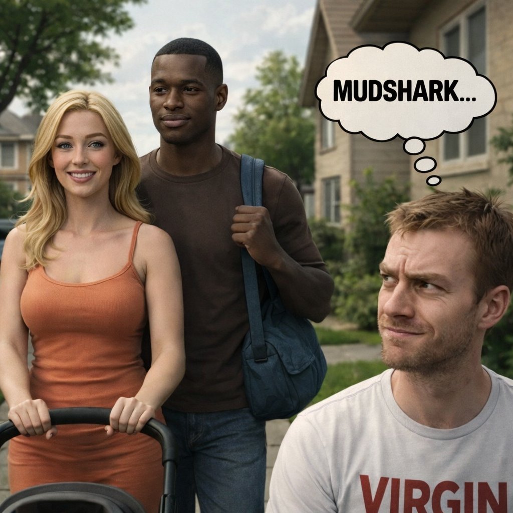 Only a jealous insecure whiteboi hater would call a White Queen a mudshark. Know your place, show her respect and stay pussy free!