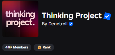 Thinking Project tweet media