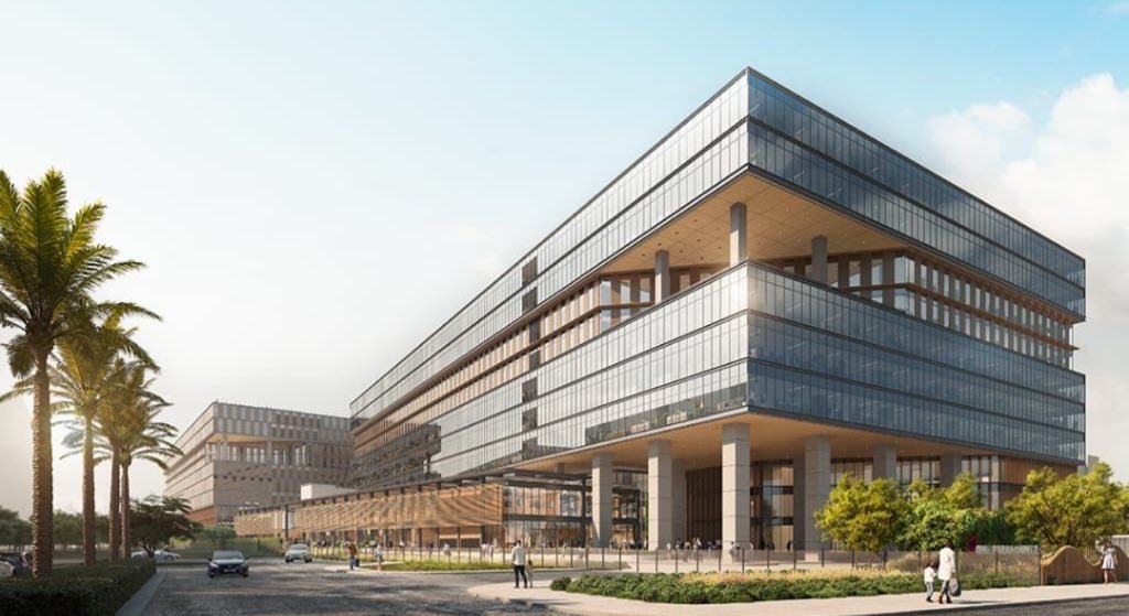 UpdatesChennai's tweet image. Renders of for RMZ One Paramount on MTP Road . The 3 Million Sq.ft of office space will employ ~29,000 people &amp;amp; will have dedicated 100,000 Sq.ft for social experience. Opening in 2028. Works in full swing...#Chennai #Projects 🏗️🌇