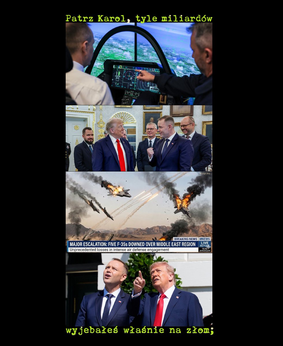KolinskiRobert's tweet photo. @M7A7G7X Rusofob, szur, jankeski tyłowłaz, naiwniak, jak @NawrockiKn na mydle... całe życie z debilami; #SłynneCytaty, #SłynneProroctwa; 👽🖤🚩
Mam pytanie z gatunku strategicznych: - Gdzie można wypisać się z tego domu wariatów?; #tePytania, #PrawdaWasWyzwoli; 🖤🚩
#MakeArtNotWar; 🖤🚩 https://t.co/NgqAtkkJFN