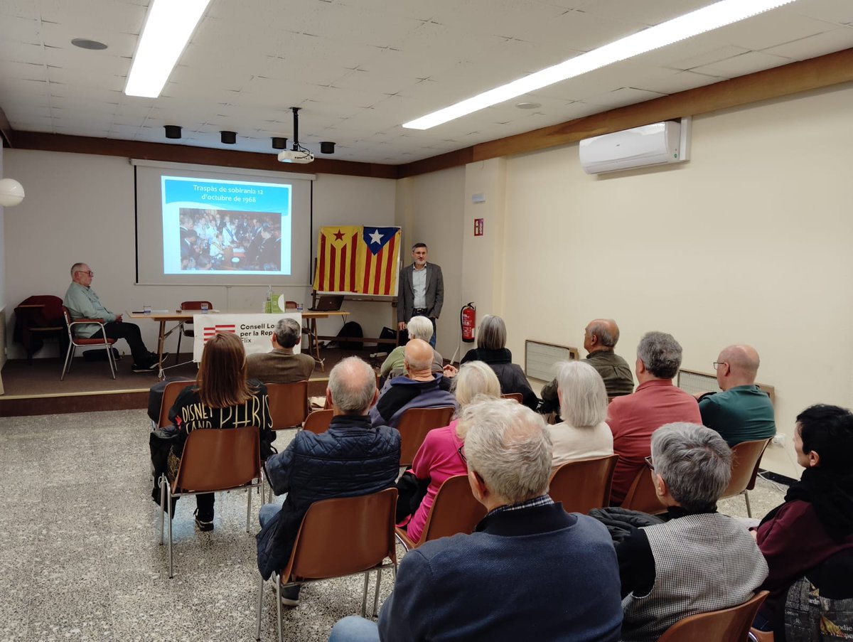 clxRep_Flix's tweet photo. El divendres 27 de març vam presentar la conferència de Jordi Castellà, comissionat del Consell de la República que ens va exposar la via Nacions Unides per assolir la independència com moltes d'altres nacions ja ho han fet. https://t.co/PT9sZLaVnB