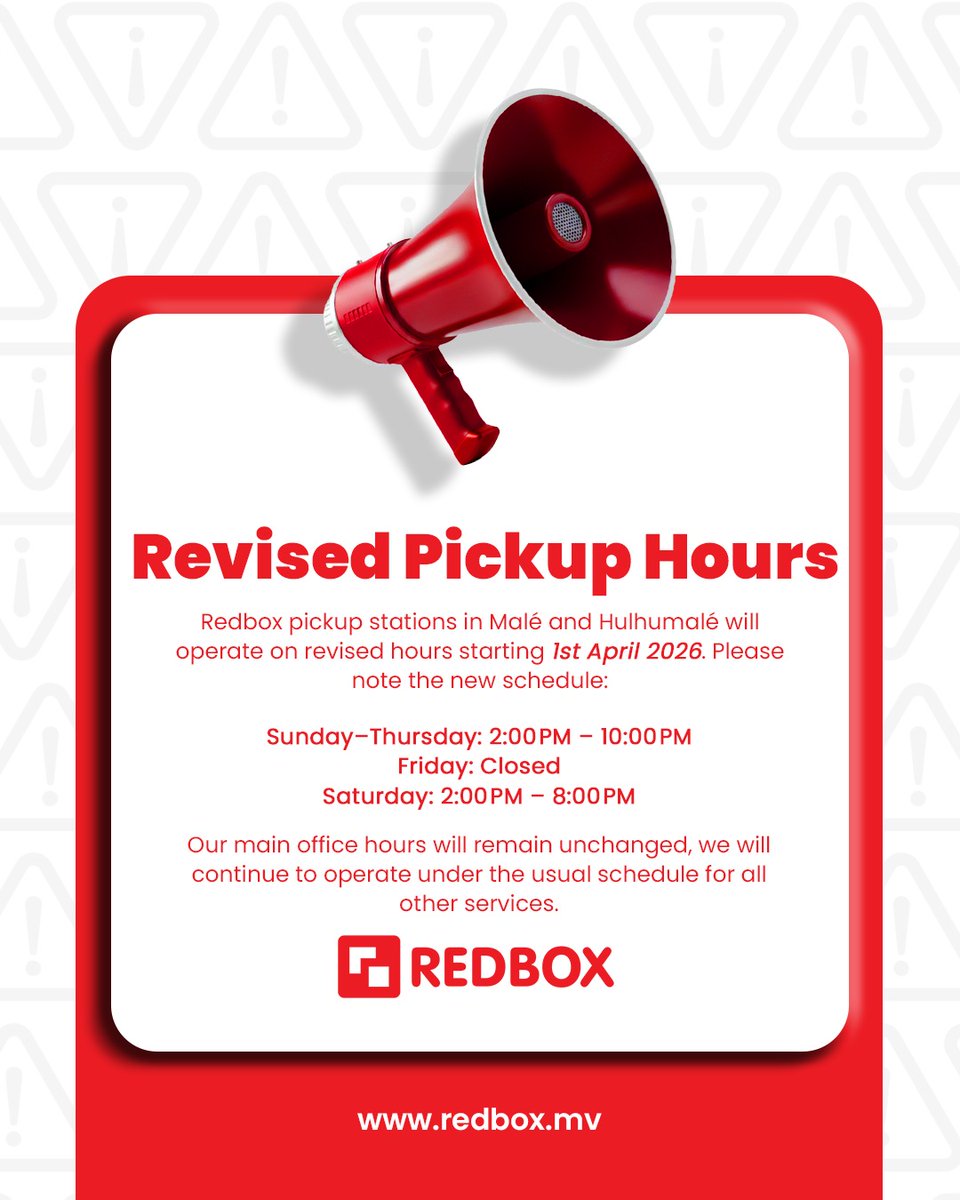Redbox Maldives (@redboxmaldives) / Posts / X