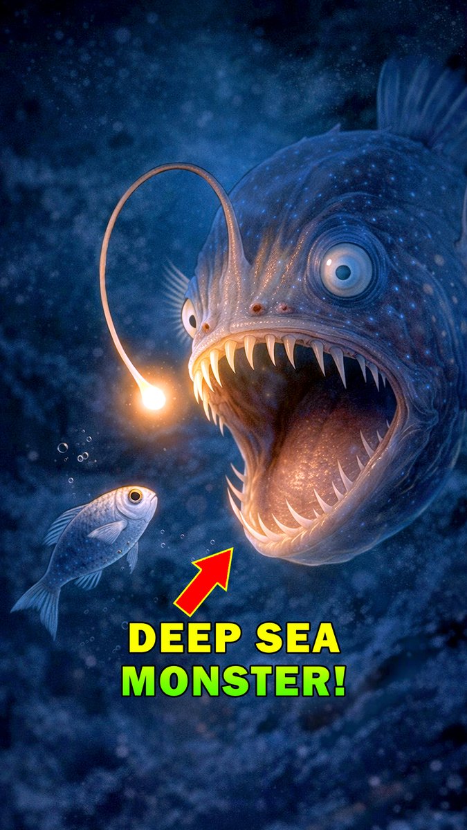The Black Seadevil: Living Nightmare 😱 #shorts youtube.com/shorts/pjGfAc2… via <a href="/YouTube/">YouTube</a> 
#seadevil #seacreatures #deadlynature #youtubeshorts #anglerfish